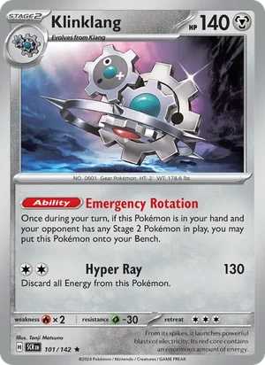 Klinklang Stellar Crown Pokémon TCG Rare 101