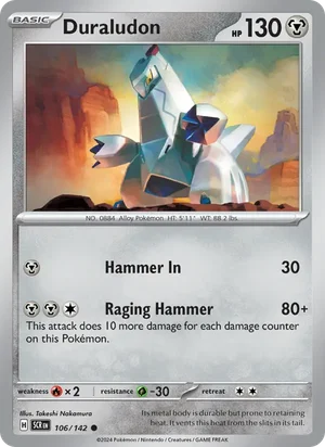 Duraludon Stellar Crown Pokémon TCG Common 106