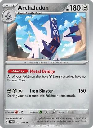 Archaludon Stellar Crown Pokémon TCG Rare 107