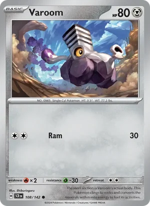 Varoom Stellar Crown Pokémon TCG Common 108