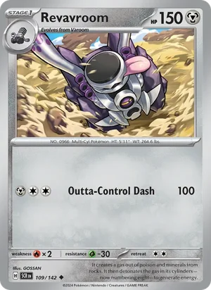 Revavroom Stellar Crown Pokémon TCG Uncommon 109