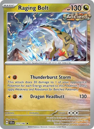 Raging Bolt Stellar Crown Pokémon TCG Rare 111