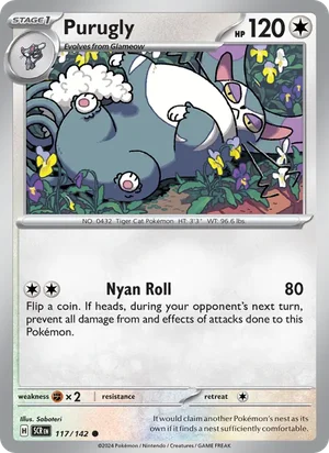 Purugly Stellar Crown Pokémon TCG Common 117