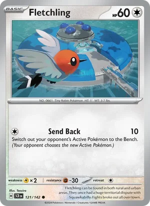 Fletchling Stellar Crown Pokémon TCG Common 121