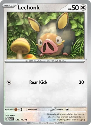 Lechonk Stellar Crown Pokémon TCG Common 126