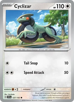 Cyclizar Stellar Crown Pokémon TCG Common 127