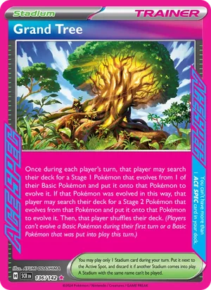 Grand Tree Stellar Crown Pokémon TCG ACE SPEC Rare 136