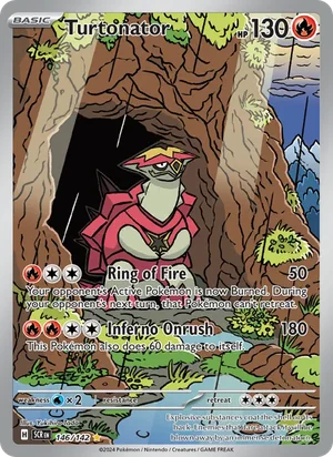 Turtonator Stellar Crown Pokémon TCG Illustration Rare 146