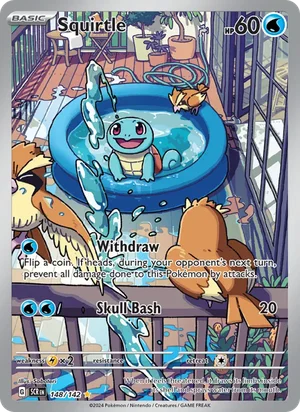 Squirtle Stellar Crown Pokémon TCG Illustration Rare 148