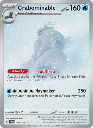 Crabominable Stellar Crown Pokémon TCG Illustration Rare 149