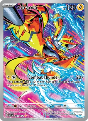 Zeraora Stellar Crown Pokémon TCG Illustration Rare 151