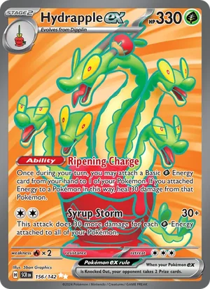 Hydrapple ex Stellar Crown Pokémon TCG Ultra Rare 156