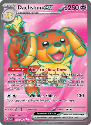 Dachsbun ex Stellar Crown Pokémon TCG Ultra Rare 160