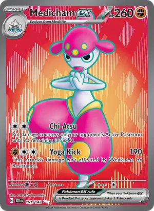 Medicham ex Stellar Crown Pokémon TCG Ultra Rare 161