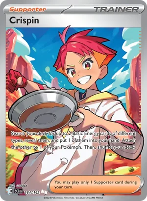 Crispin Stellar Crown Pokémon TCG Ultra Rare 164