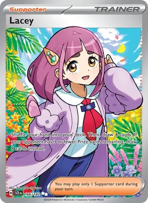 Lacey Stellar Crown Pokémon TCG Ultra Rare 166