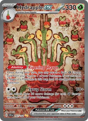 Hydrapple ex Stellar Crown Pokémon TCG Special Illustration Rare 167