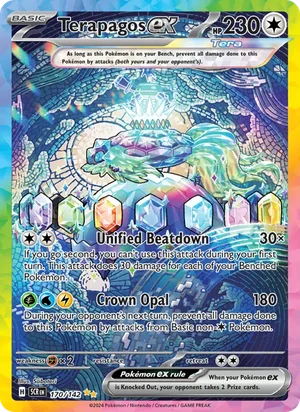 Terapagos ex Stellar Crown Pokémon TCG Special Illustration Rare 170