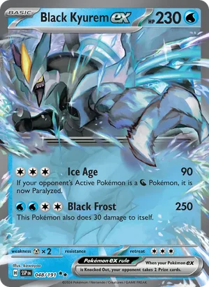 Black Kyurem ex 048/191 Double Rare, Surging Sparks Pokémon TCG card
