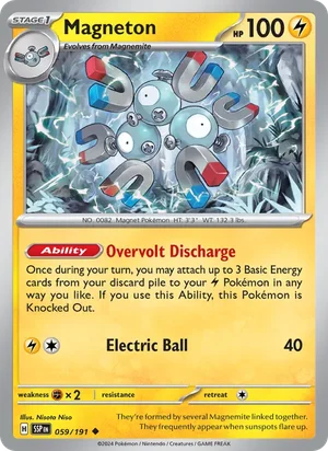 Magneton 059/191 Uncommon, Surging Sparks Pokémon TCG card