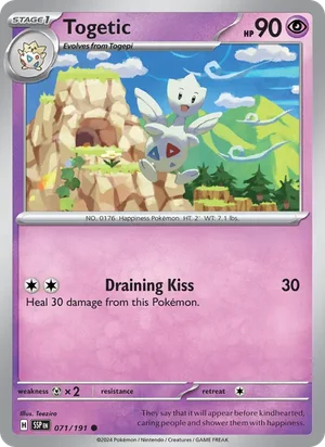 Togetic 071/191 Common, Surging Sparks Pokémon TCG card