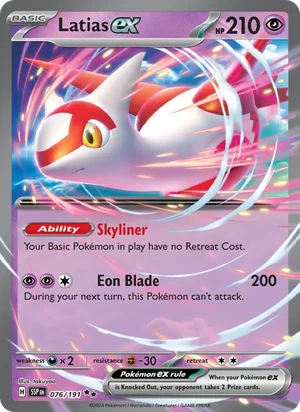 Latias ex 076/191 Double Rare, Surging Sparks Pokémon TCG card