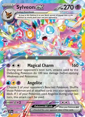 Sylveon ex 086/191 Double Rare, Surging Sparks Pokémon TCG card