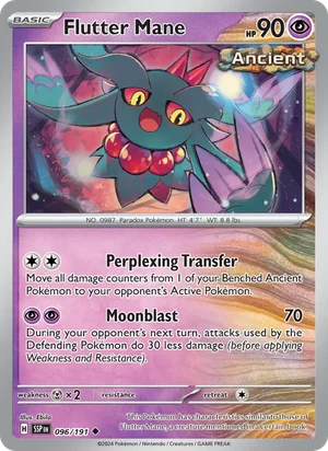 Flutter Mane 096/191 Uncommon, Surging Sparks Pokémon TCG card