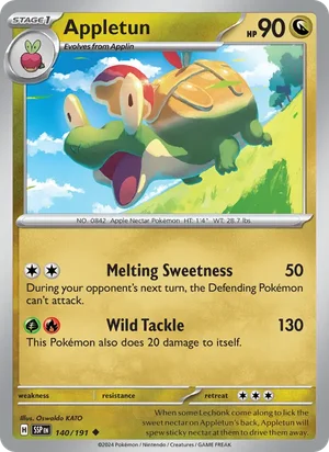 Appletun 140/191 Uncommon, Surging Sparks Pokémon TCG card
