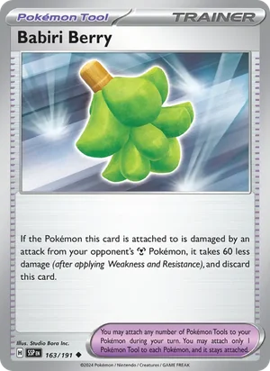 Babiri Berry 163/191 Uncommon, Surging Sparks Pokémon TCG card