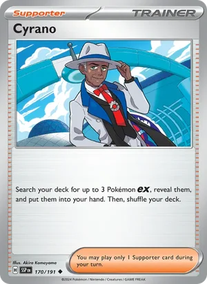 Cyrano 170/191 Uncommon, Surging Sparks Pokémon TCG card