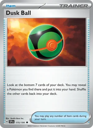 Dusk Ball 175/191 Uncommon, Surging Sparks Pokémon TCG card