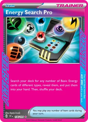 Energy Search Pro 176/191 ACE SPEC Rare, Surging Sparks Pokémon TCG card