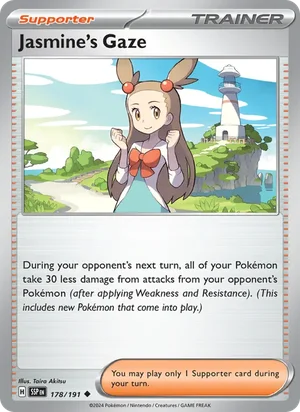 Jasmine's Gaze 178/191 Uncommon, Surging Sparks Pokémon TCG card