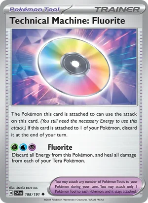 Technical Machine: Fluorite 188/191 Uncommon, Surging Sparks Pokémon TCG card