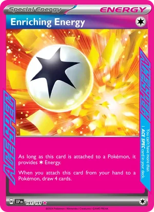 Enriching Energy 191/191 ACE SPEC Rare, Surging Sparks Pokémon TCG card