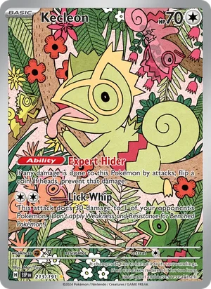Kecleon 213/191 Illustration Rare, Surging Sparks Pokémon TCG card