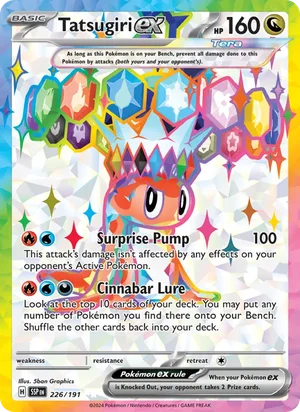 Tatsugiri ex 226/191 Ultra Rare, Surging Sparks Pokémon TCG card