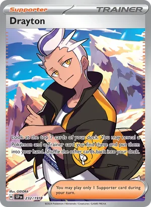 Drayton 232/191 Ultra Rare, Surging Sparks Pokémon TCG card