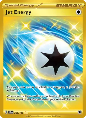 Jet Energy 252/191 Hyper Rare, Surging Sparks Pokémon TCG card