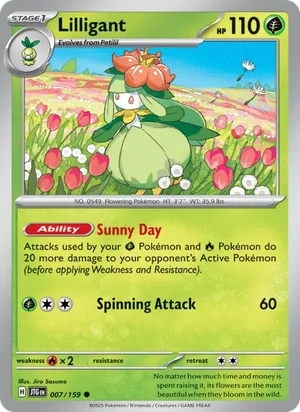 Lilligant Journey Together Pokémon TCG Common 007