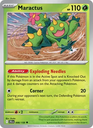 Maractus Journey Together Pokémon TCG Uncommon 008