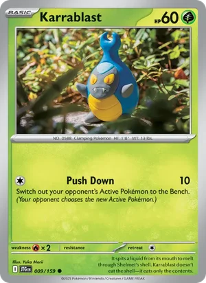 Karrablast Journey Together Pokémon TCG Common 009