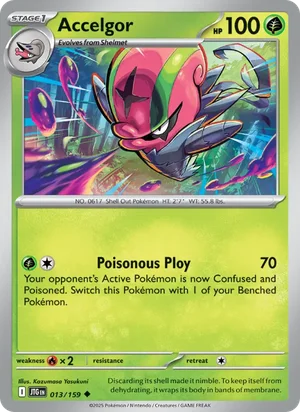 Accelgor Journey Together Pokémon TCG Uncommon 013