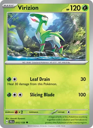 Virizion Journey Together Pokémon TCG Uncommon 015