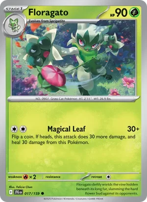 Floragato Journey Together Pokémon TCG Common 017