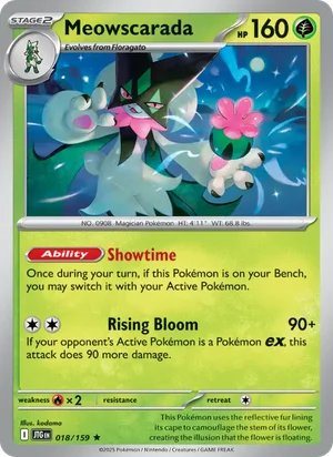 Meowscarada Journey Together Pokémon TCG Rare 018