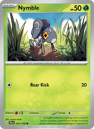 Nymble Journey Together Pokémon TCG Common 019