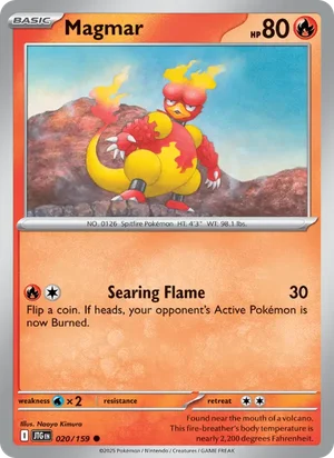 Magmar Journey Together Pokémon TCG Common 020