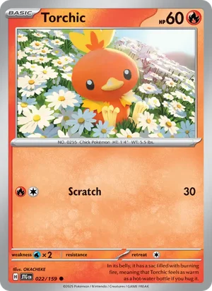 Torchic Journey Together Pokémon TCG Common 022